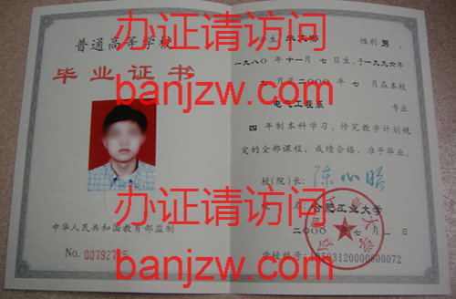 普通高校毕业证样本 普通高校毕业证样本