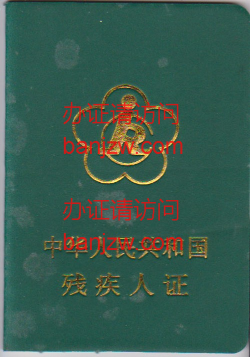 残疾人证样本 残疾人证样本